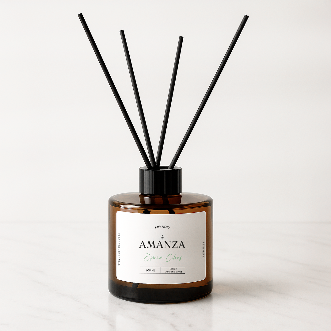 Mikado Difusor de varillas 200 ml | Esencia Citrus